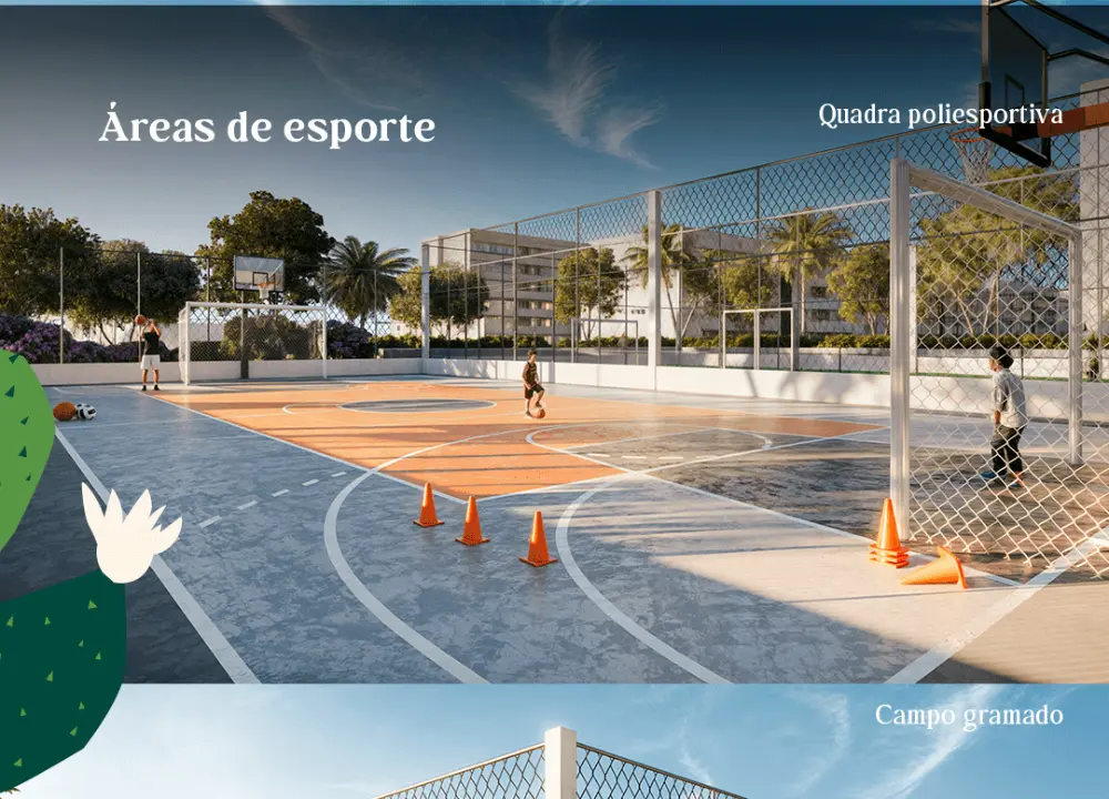 Quadras esportivas do Cidade das Flores